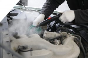 is steam cleaning a car engine safe